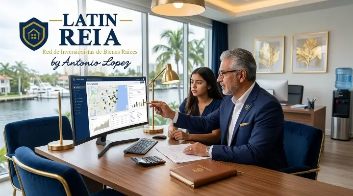 Mentor y alumna revisando un análisis de propiedad en un programa de mentoría en Florida