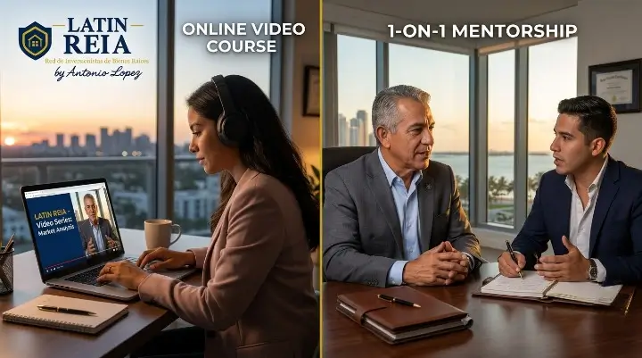 Diferencia entre un instructor y un mentor de bienes raíces en Florida