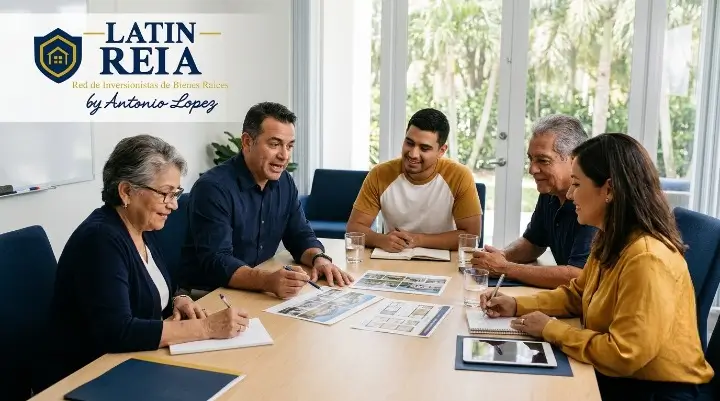 Coaching de bienes raíces en español en Florida durante una sesión grupal